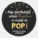 Search for mini champagne bottle stickers Baby shower