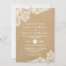 Search for lace pattern invitations Rustic