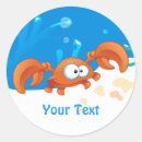 Search for cute crab stickers Illustration