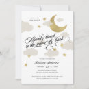 Search for black white and gold baby shower invitations Stars