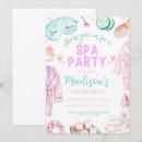 Search for girls day invitations Pamper party