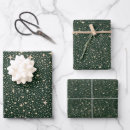 Search for emerald green and gold wrapping paper Stars