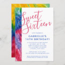 Search for tie dye party invitations Groovy