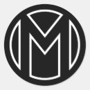 Search for m letter stickers Black