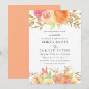 Search for ivory coral wedding invitations Modern