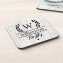 Search for rustic farmhouse coasters Monogrammed
