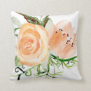 Search for dusty peach cushions Watercolor