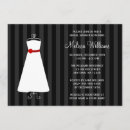 Search for bridal gown invitations Black