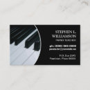 Search for keyboard player business cards Piano lessons