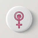 Search for feminism symbol badges Pink
