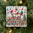 Search for santa workshop christmas tree decorations Elves