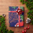 Search for let it snow wrapping paper Christmas tree