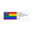 Search for gay pride flag return address labels Rainbow