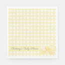 Search for yellow gingham napkins Bow