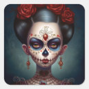 Search for day of the dead girl stickers Calavera