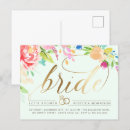 Search for mint and gold bridal shower invitations For her