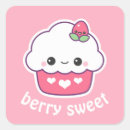 Search for strawberry cupcake stickers Kawaii