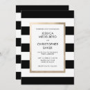 Search for black and white striped wedding invitations Simple