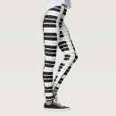 Search for piano keys leggings Black and white