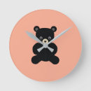 Search for cute teddy bear clocks Valentine