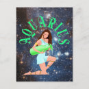 Search for aquarius zodiac sign postcards Symbol