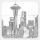 Search for seattle skyline stickers Skyscraper
