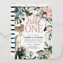 Search for chic 1st birthday invitations Blush pink