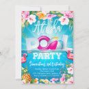 Search for pool party invitations Flamingo