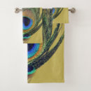 Search for green decorative gold bath towels Nature