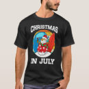 Search for christmas in july tshirts Snowman