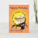 Search for scorpions cards October