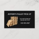Search for pallet business cards Warehouse forklift