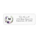 Search for lavender flower return address labels Violet