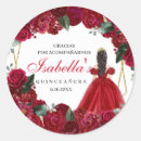 Search for red quinceanera stickers Mis quince anos