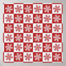 Search for red and white pattern posters Winter