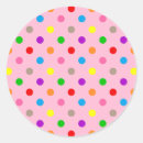 Search for rainbow coloured dots stickers Pattern