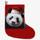 Search for panda bear christmas stockings Santa claus