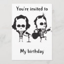 Search for rock band birthday invitations Singer