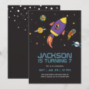 Search for rocket ship birthday invitations Planets and stars