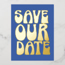 Search for blue gold save the dates Unique