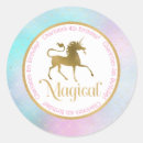 Search for cute rainbow unicorn stickers Gold glitter