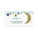 Search for star and moon return address labels For her