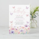 Search for purple floral baby shower invitations A little butterfly