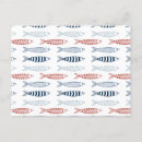 Search for fish pattern postcards Nautical