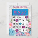 Search for bingo party invitations Flowers