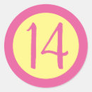 Search for 14th birthday party stickers Fourteen
