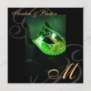 Search for green masquerade mask invitations Venetian