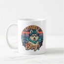 Search for vintage puppy mugs Siberian husky