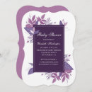 Search for violet baby shower invitations Botanical