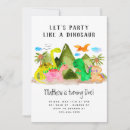 Search for tyrannosaurus birthday invitations Wild one